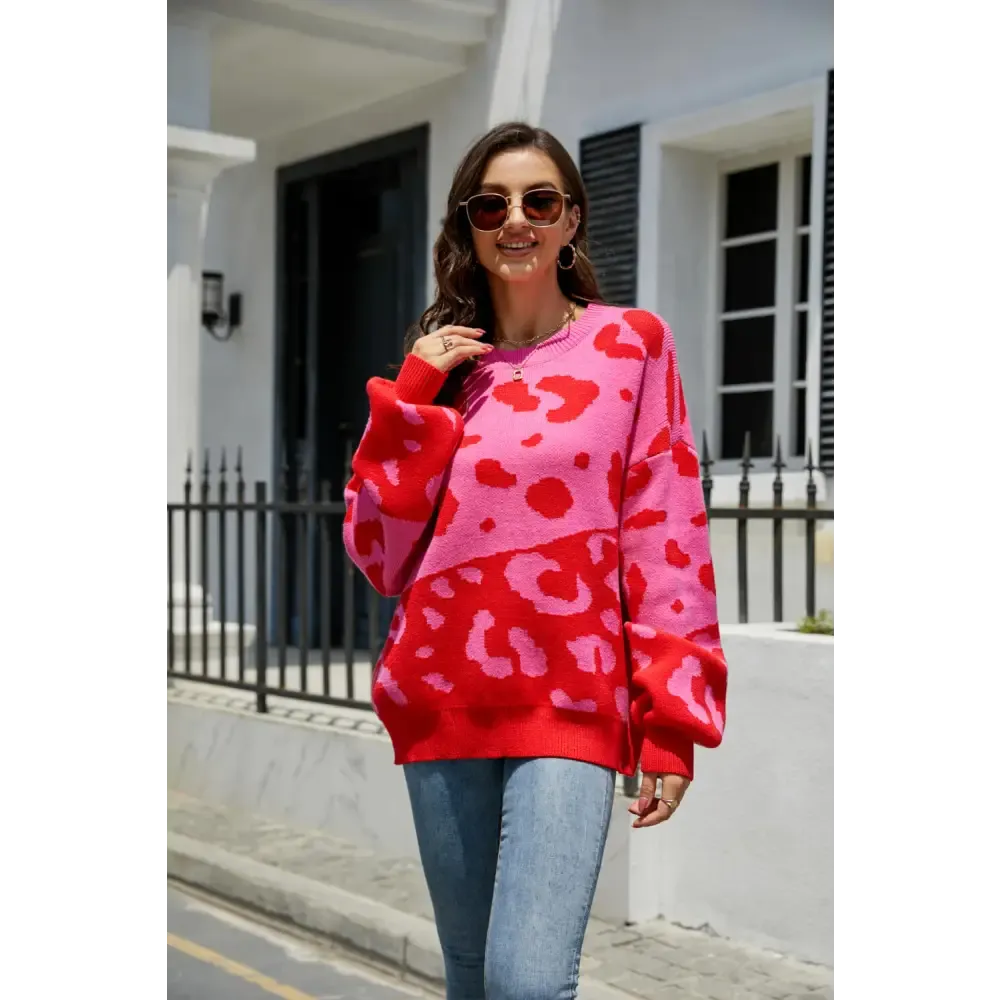 Leopard Print Luxury Fashion Sweater for Timeless Designer Clothing