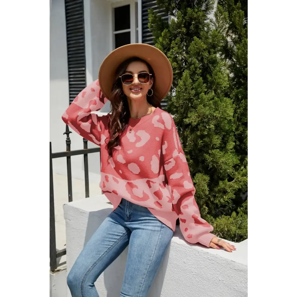 Leopard Print Luxury Fashion Sweater for Timeless Designer Clothing