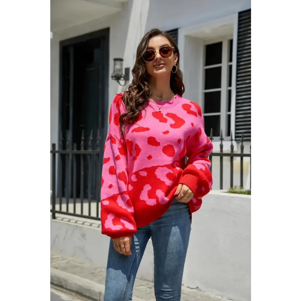 Leopard Print Luxury Fashion Sweater for Timeless Designer Clothing
