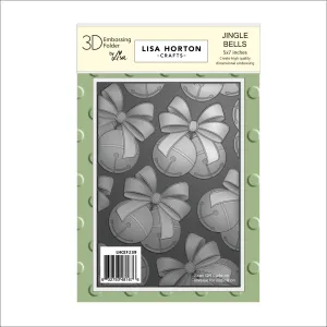Lisa Horton Crafts Jingle Bells 5" x 7" Embossing Folder