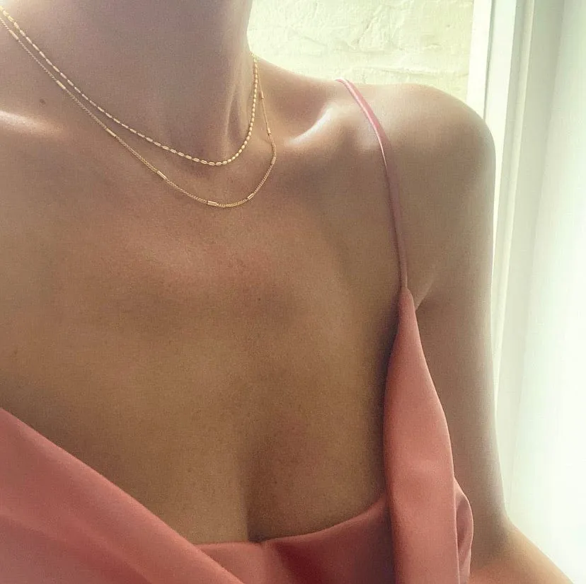 Little Link Necklace Gold 19 inches
