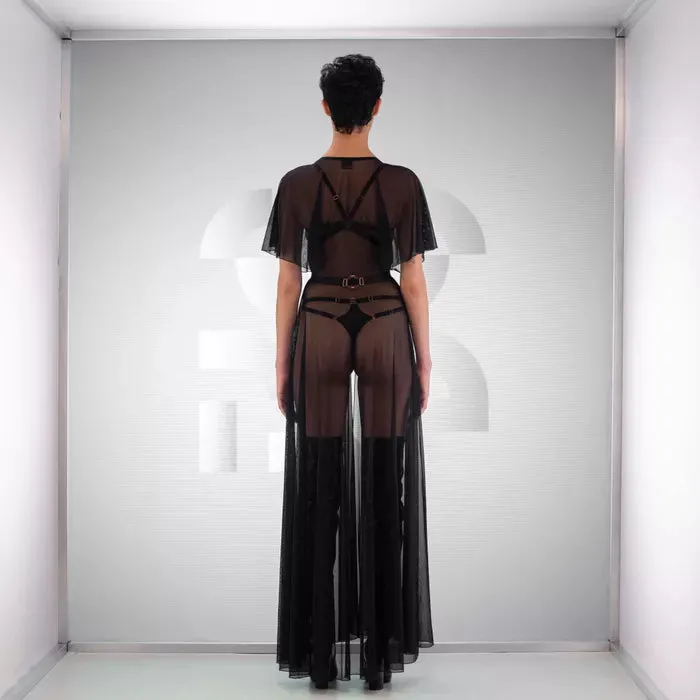 Long Mesh Robe