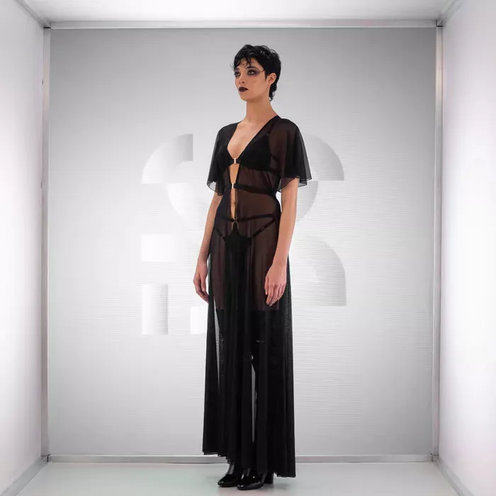 Long Mesh Robe