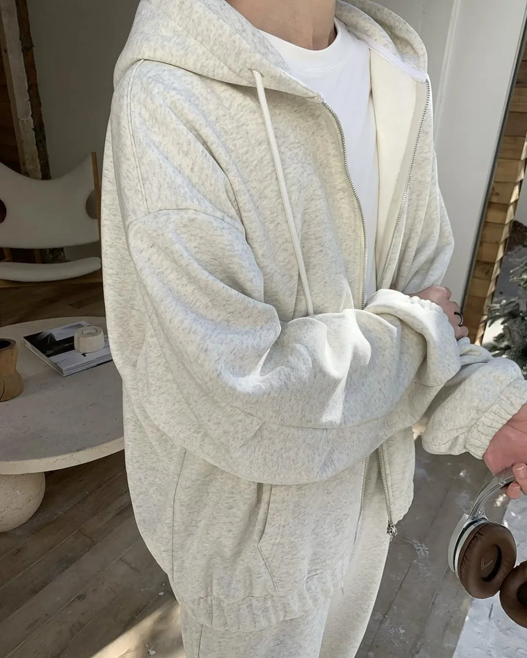 Loose Zip Hoodie＆Sweatpants BKC0232