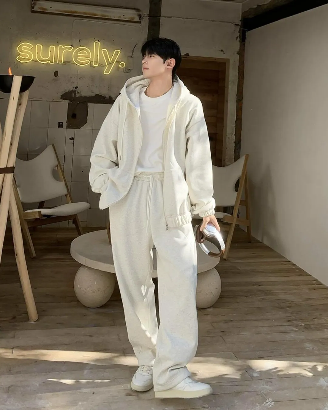 Loose Zip Hoodie＆Sweatpants BKC0232