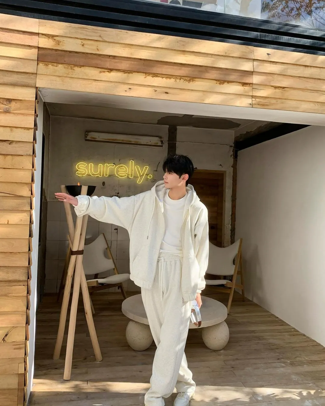 Loose Zip Hoodie＆Sweatpants BKC0232