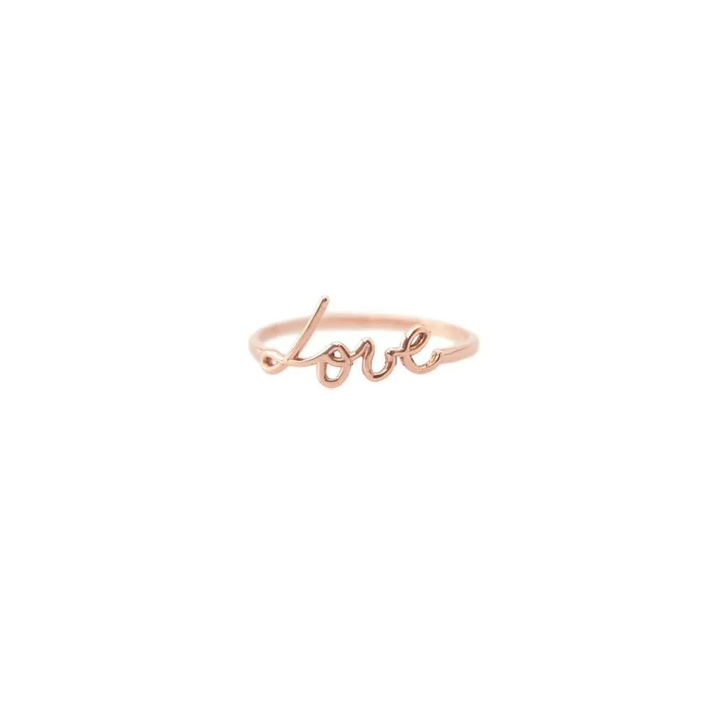 Love Ring (14K Rose Gold)