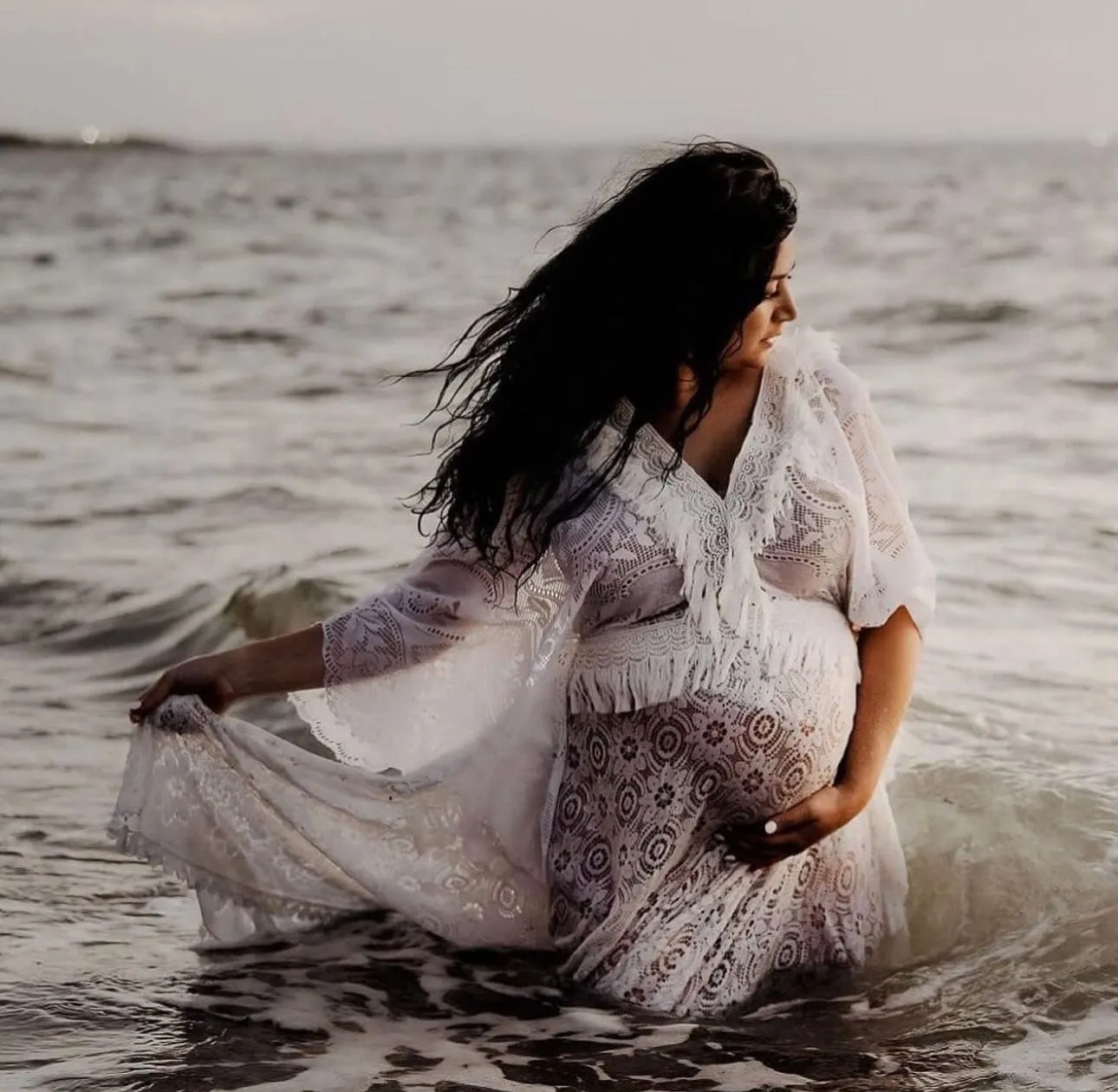Luna Maternity Photoshoot Dress