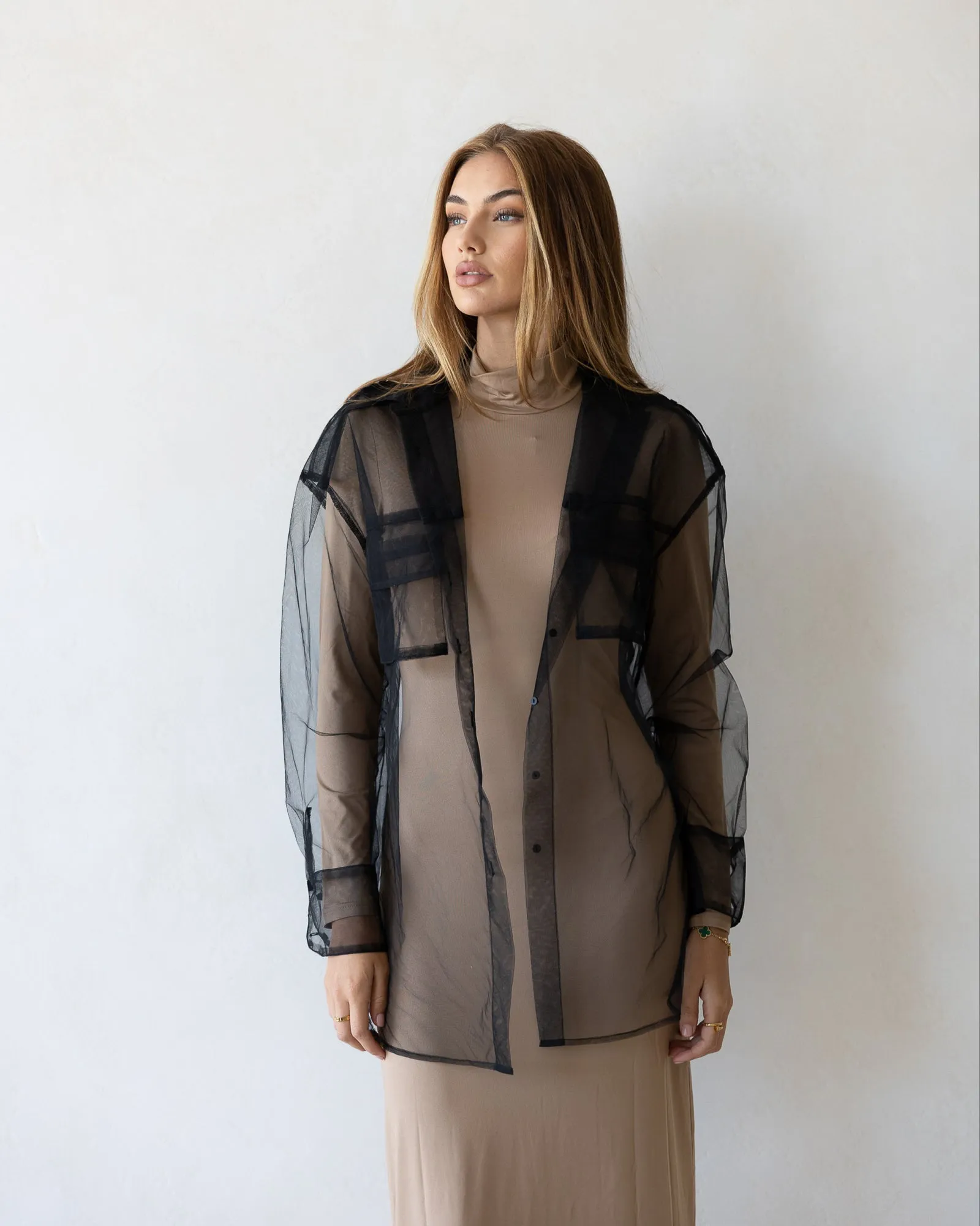 LUXE MESH SHIRT JACKET