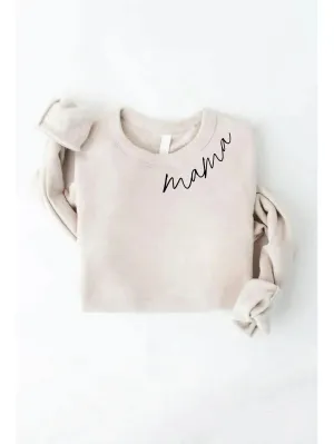 MAMA Graphic Sweatshirt - Heather Dust