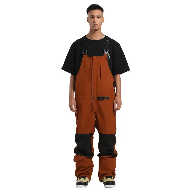 Matching Couple Insulated Snow Bib Pants