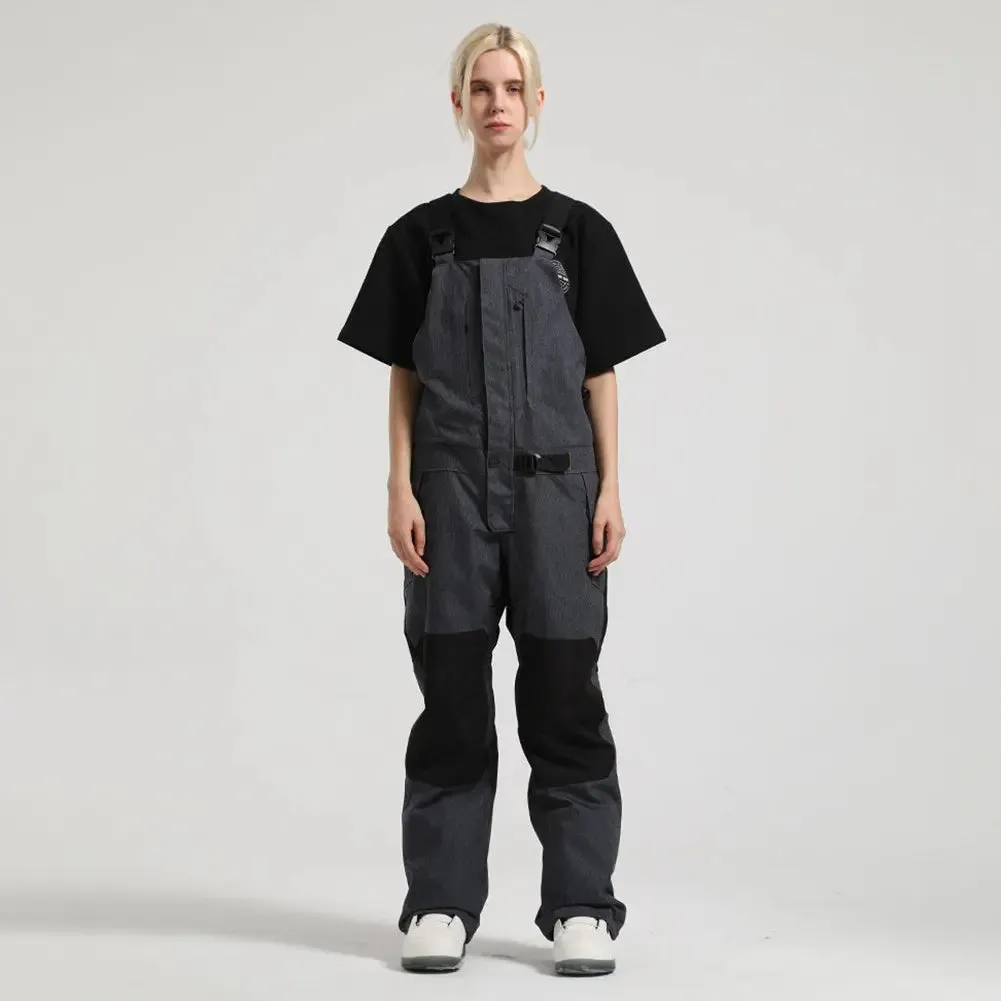 Matching Couple Insulated Snow Bib Pants