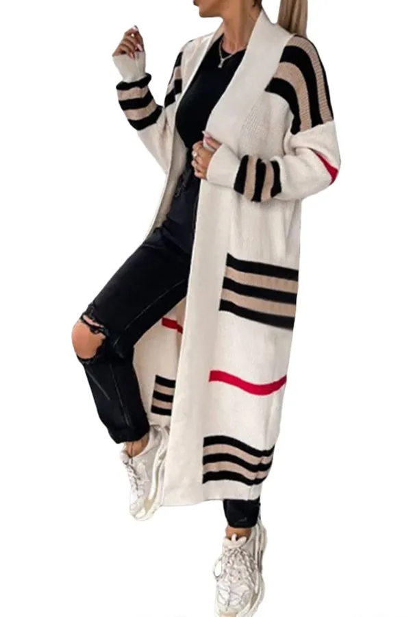 MB FASHION LONG CHIC CARDIGAN SWEATER COAT 9843LY