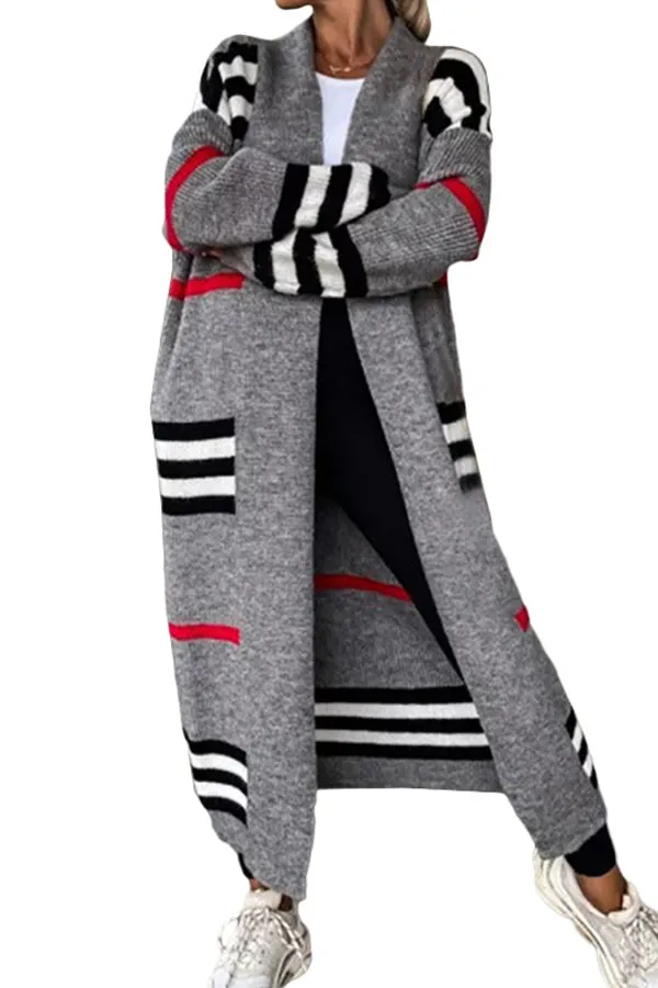 MB FASHION LONG CHIC CARDIGAN SWEATER COAT 9843LY