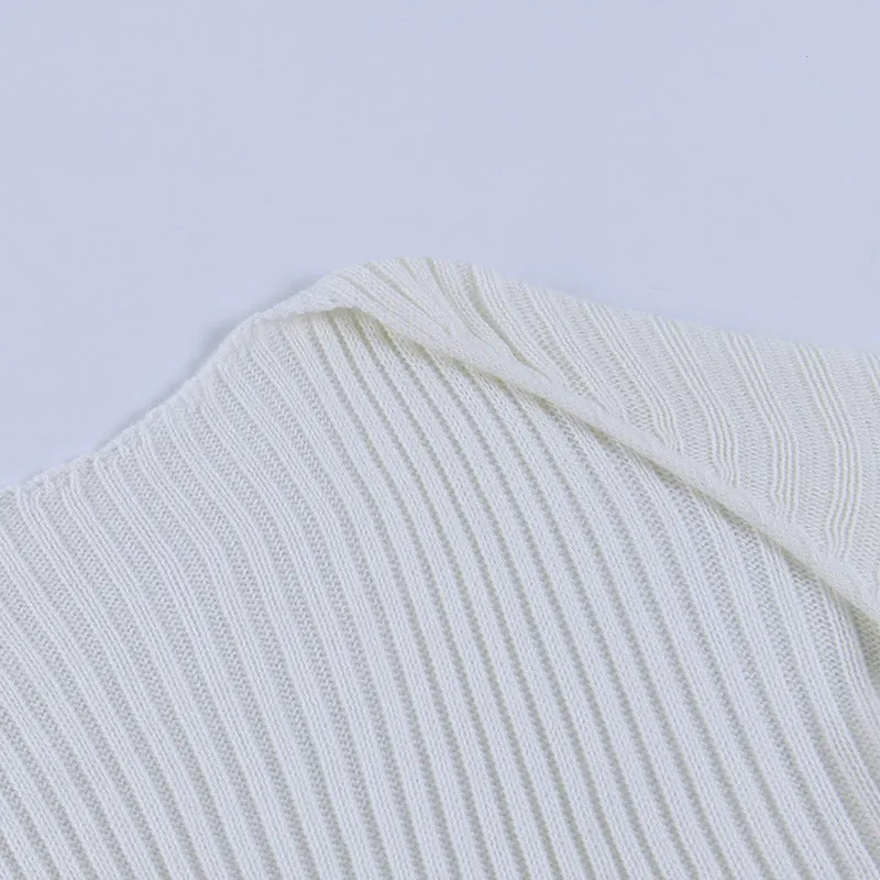 MB FASHION Ribbed Knit Long-Sleeve Shrug 7249LY