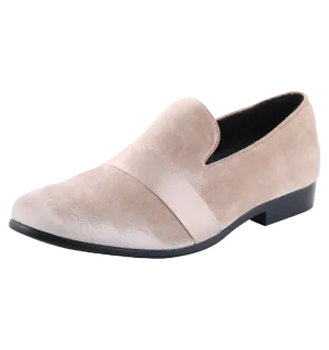 Men's beige Fashion Design Loafer Shoes