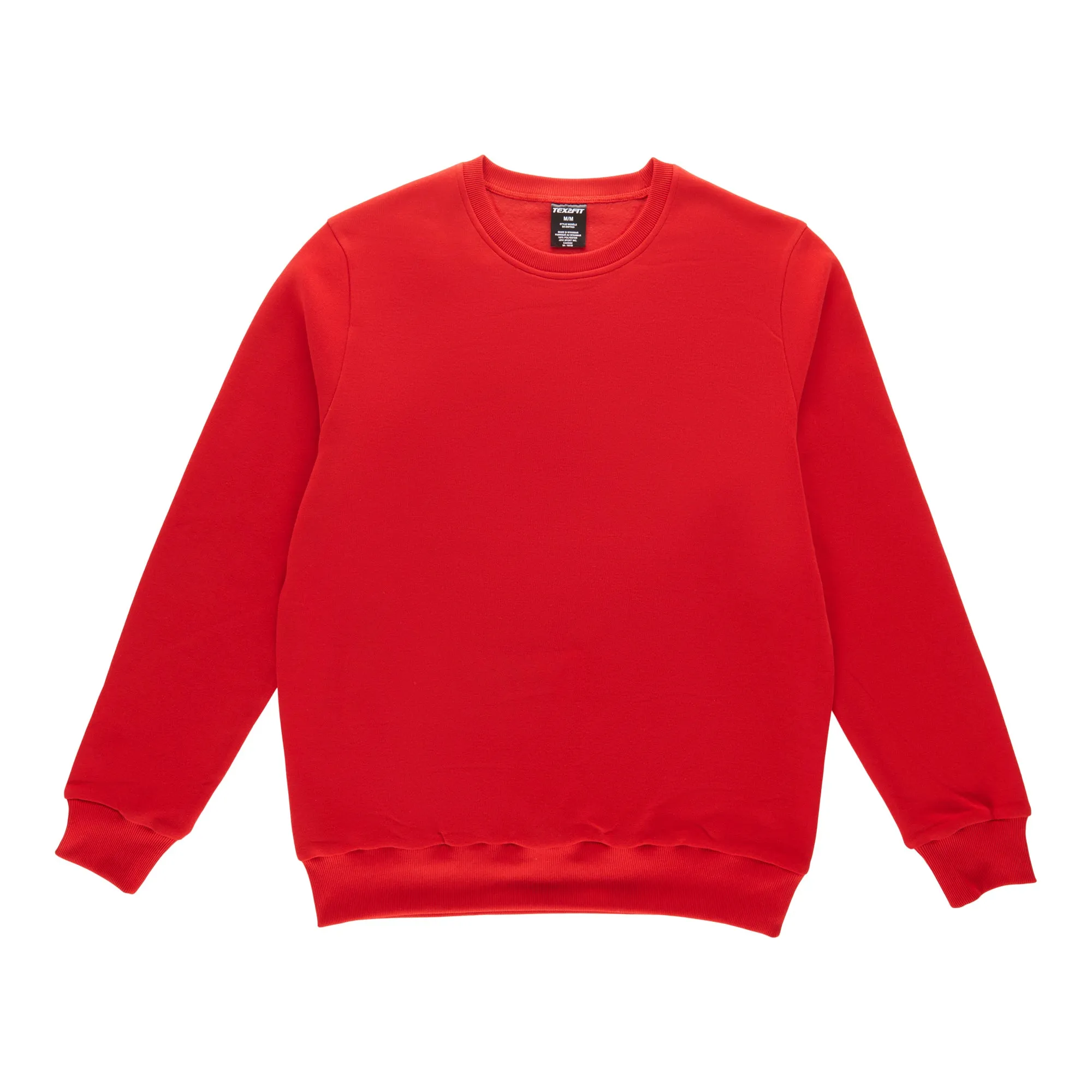 Men's Crew Neck Long Sleeve Fleece Sweater