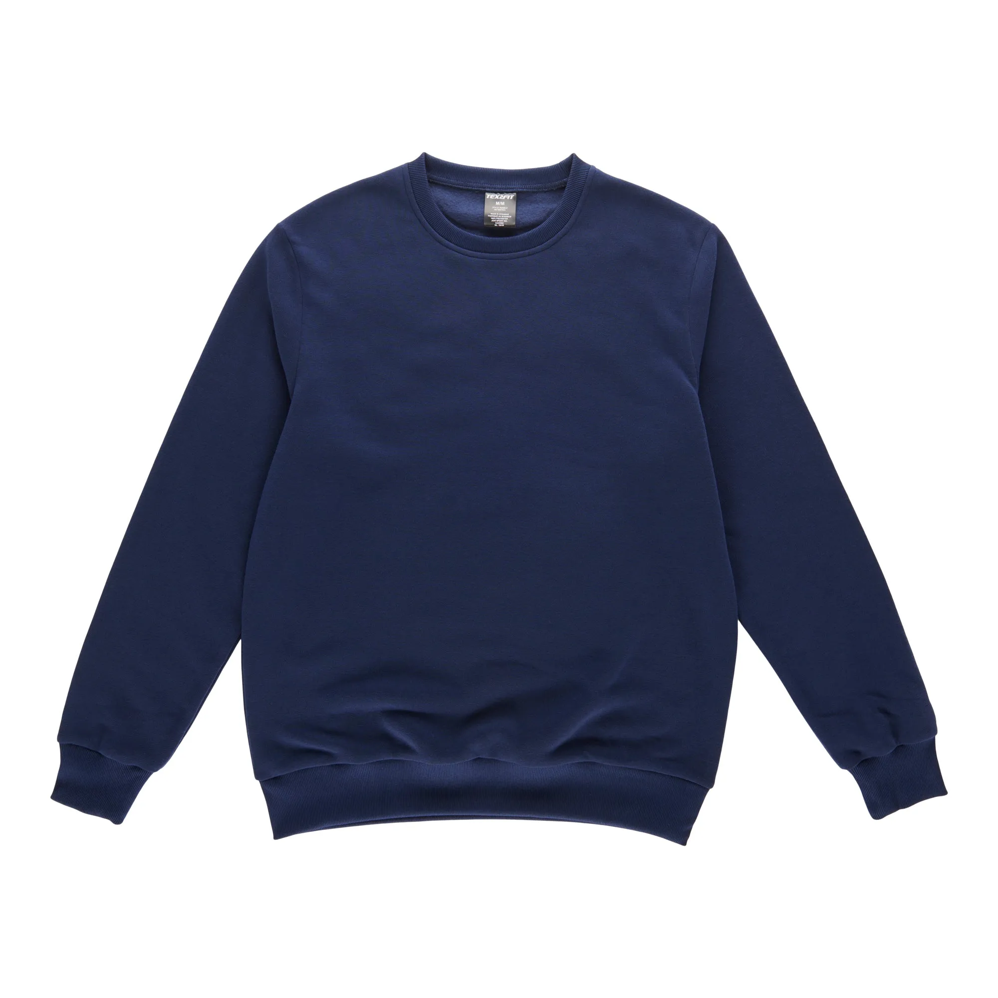 Men's Crew Neck Long Sleeve Fleece Sweater
