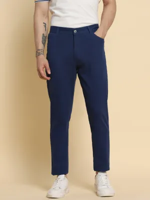 Men's Denim Blue Chino Smart Casual Look For Season Essential
