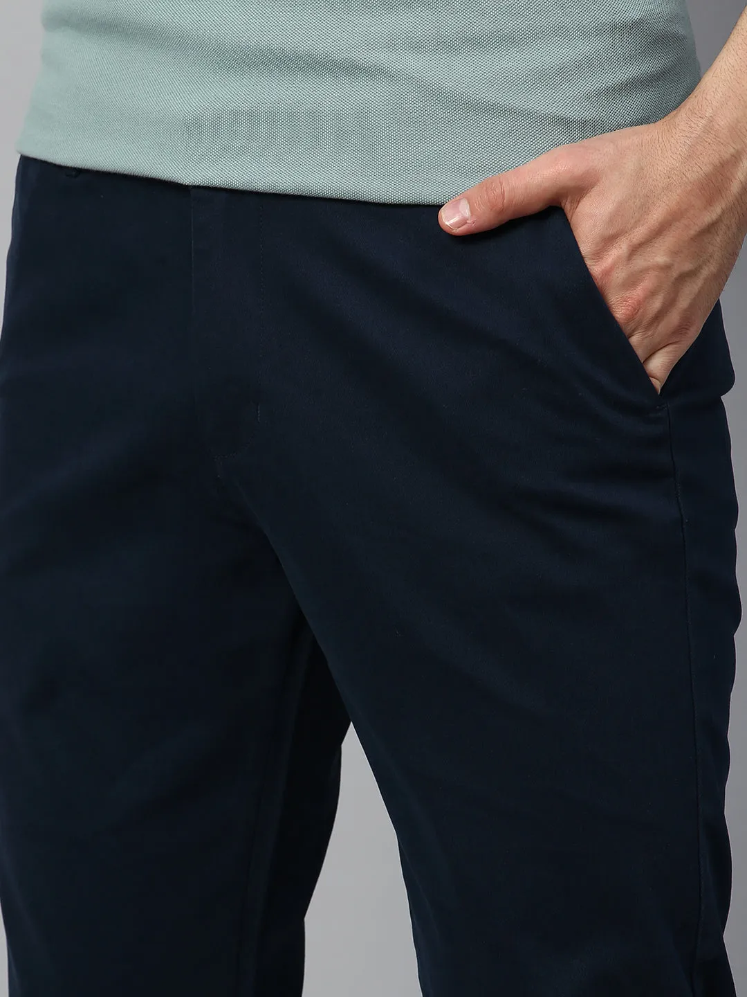 Men's Tapered Fit Cotton Chinos (Royal Blue)