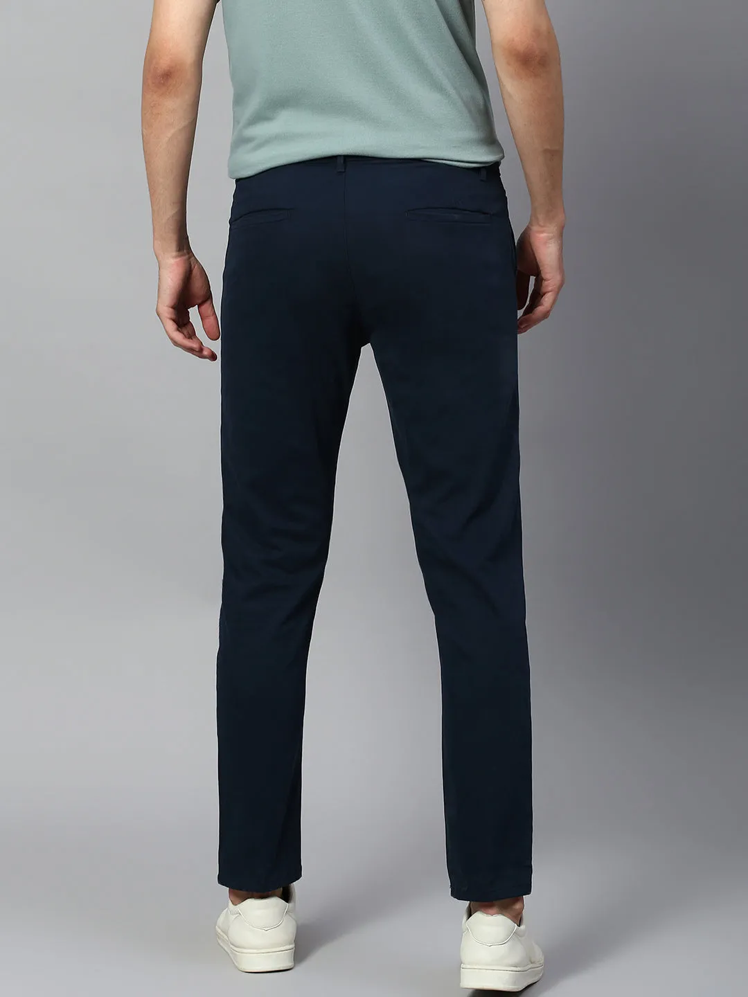 Men's Tapered Fit Cotton Chinos (Royal Blue)