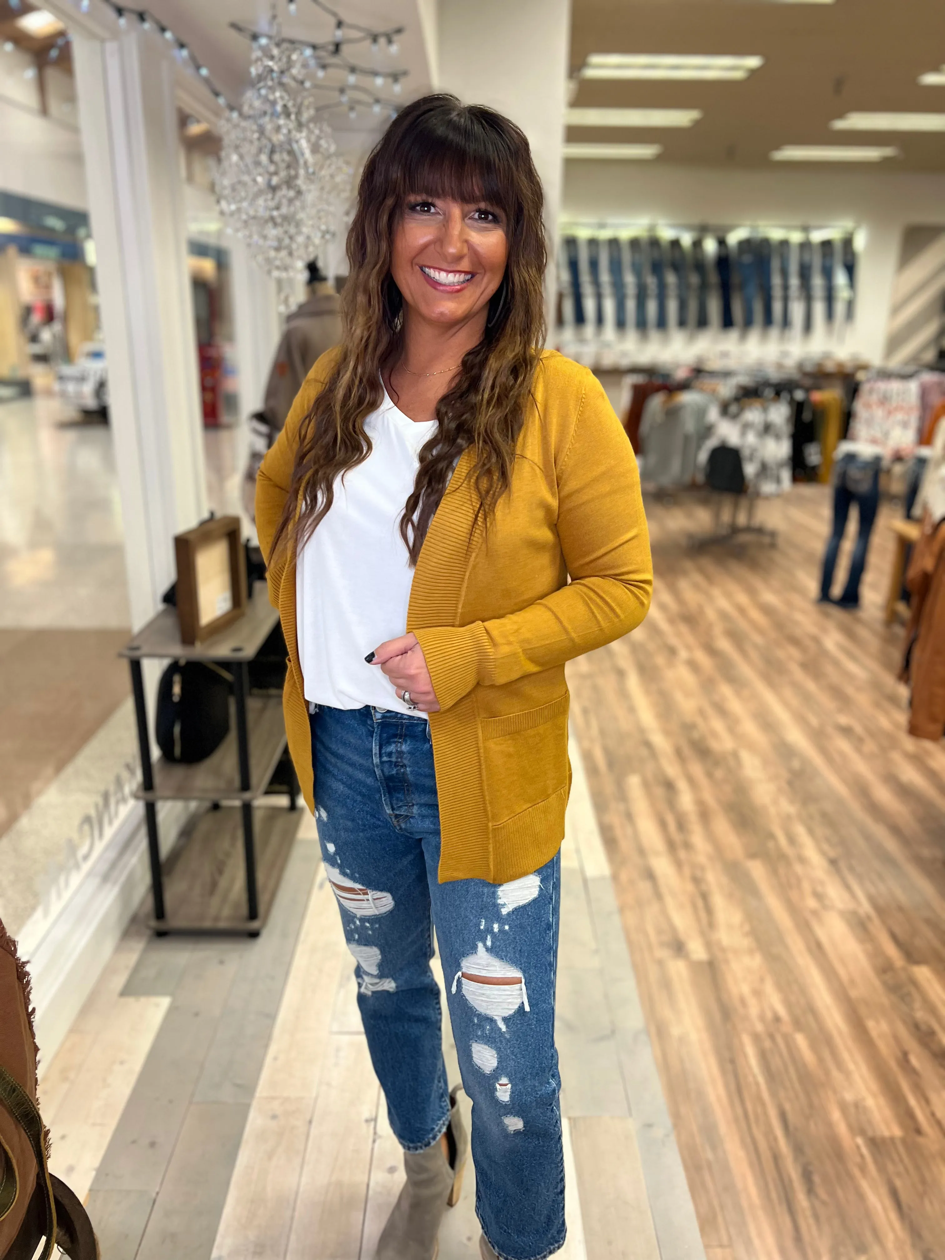 Miley Cardigan (Mustard)