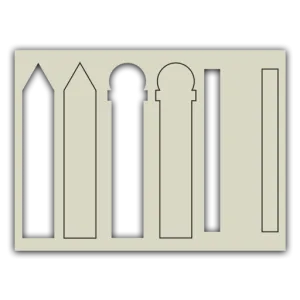 Mini Layering Stencil - Fence Builder