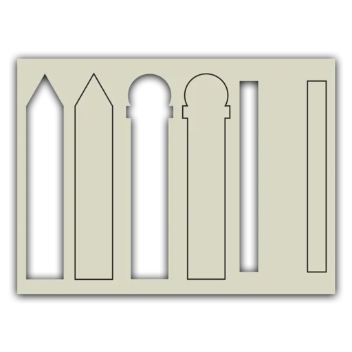 Mini Layering Stencil - Fence Builder