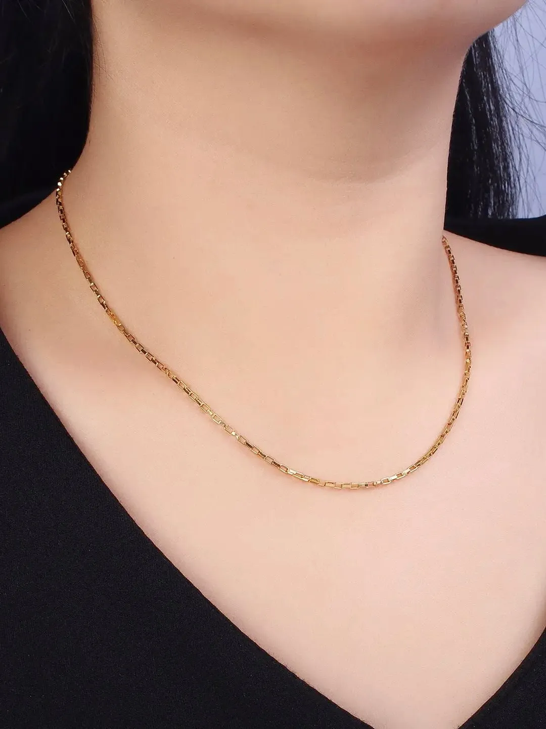 Mini Paperclip Chain Layering Necklace