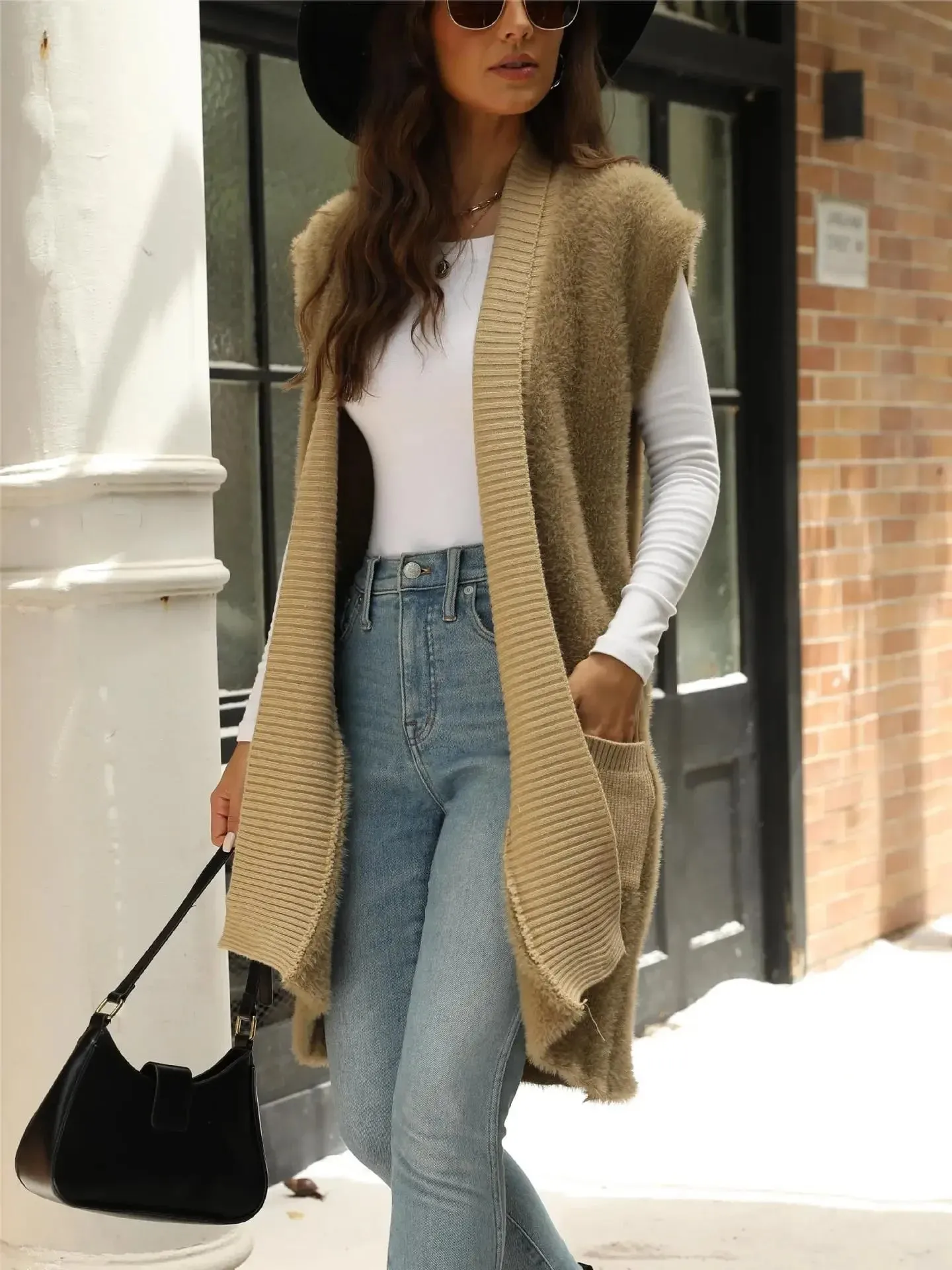 Minimalist Layering Long Vest – Smart Casual Essential
