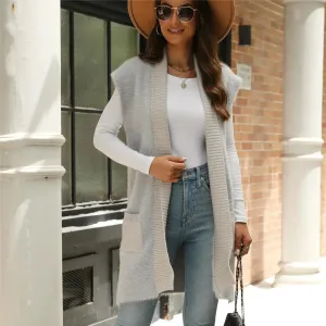 Minimalist Layering Long Vest – Smart Casual Essential