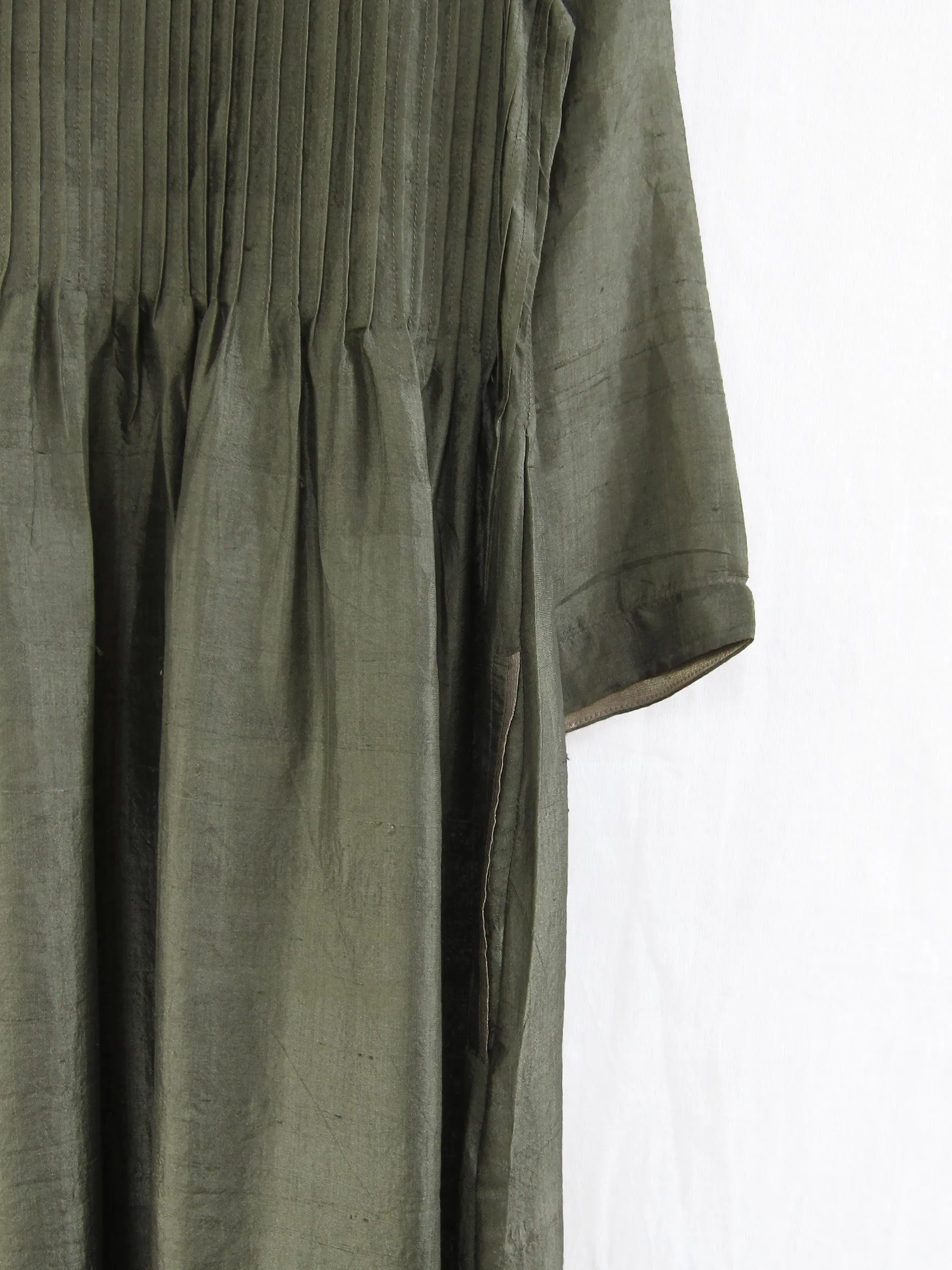 Mulberry Silk Pin-tuck Dress