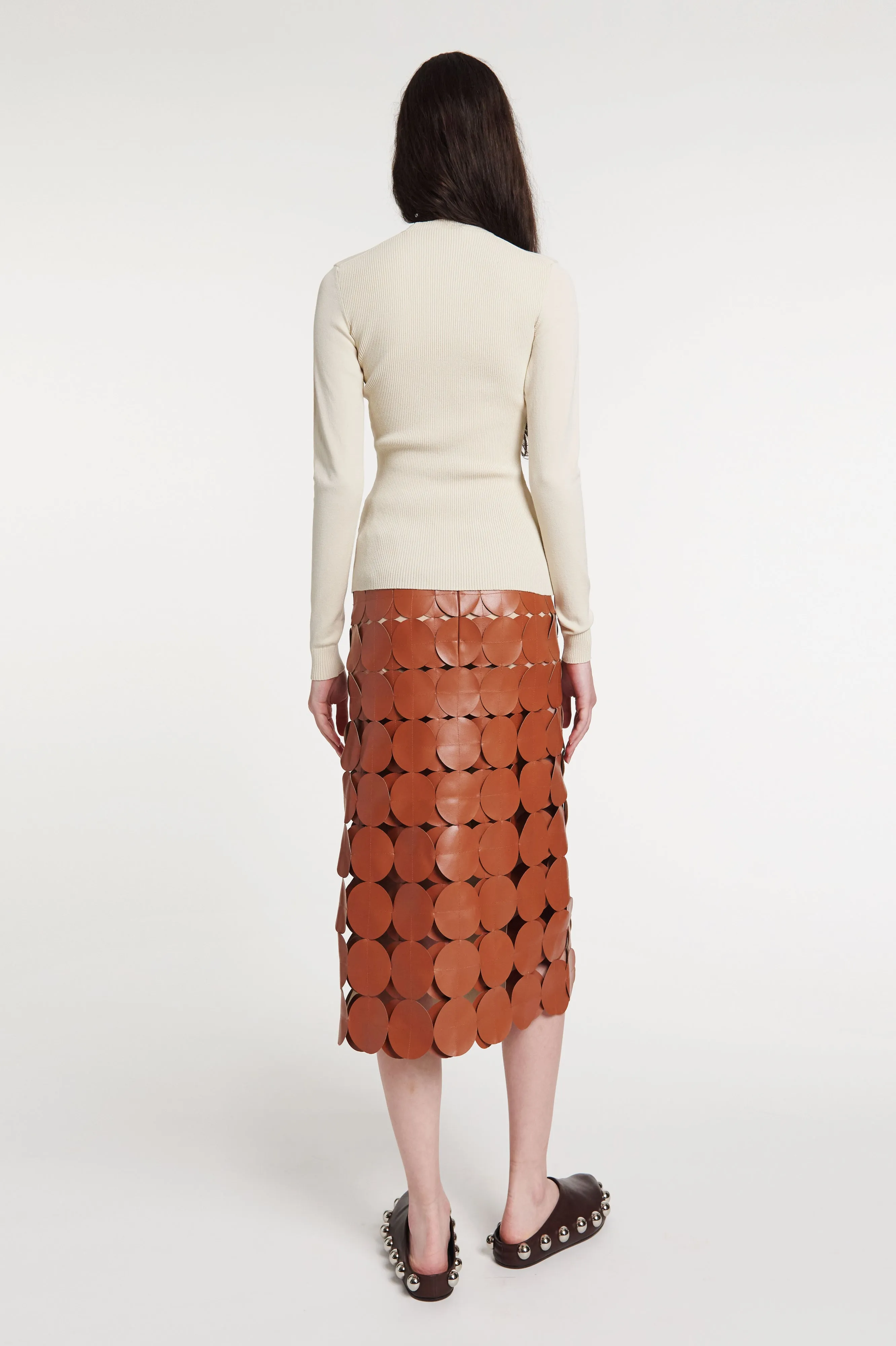 Multi Circle Double Layered Skirt Brick
