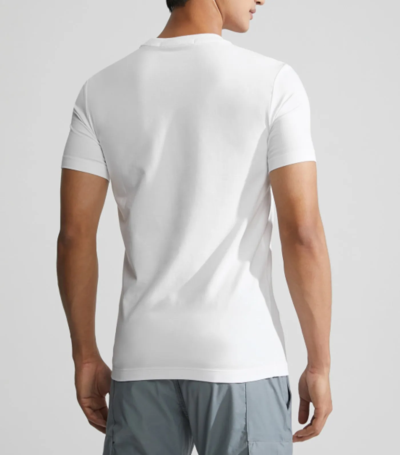 Multi Layering Logo Tee White