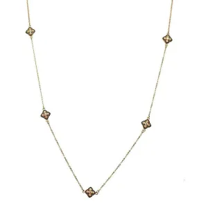 Multi-Station Gold Necklace