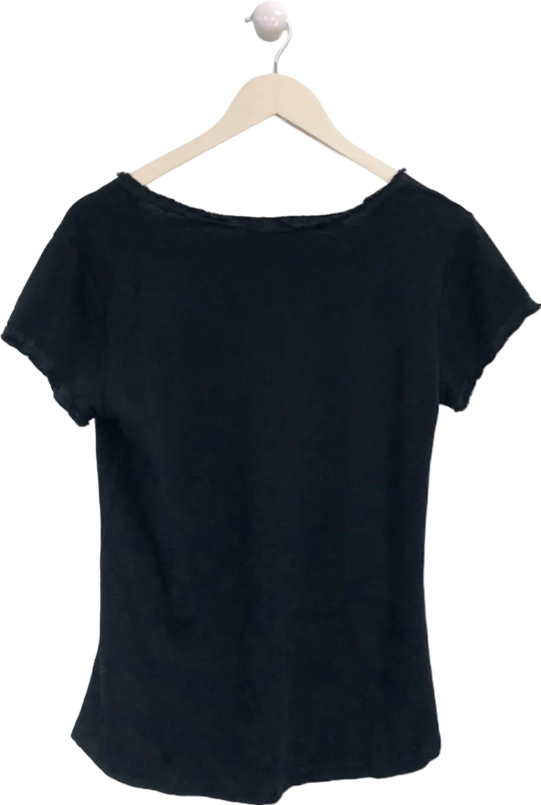 N°1 George Street Black V-Neck T-Shirt
