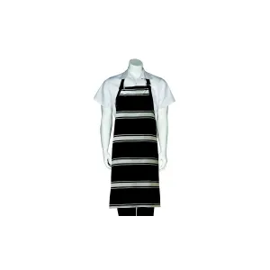 Navy Butcher Stripe Bib Apron