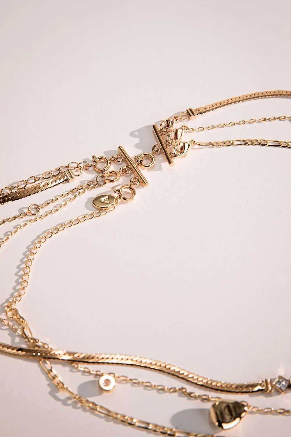 Necklace separator for layering Gold
