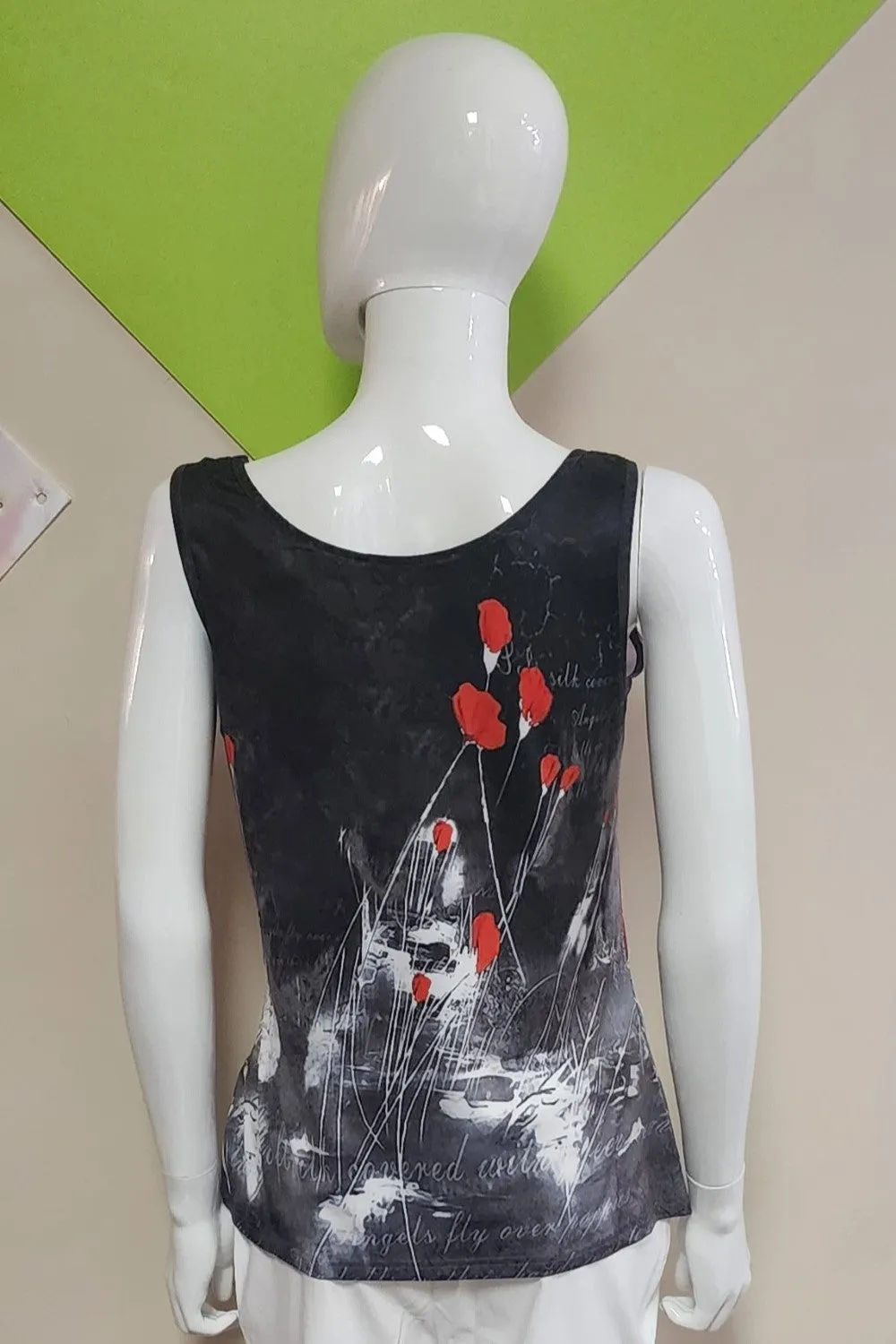 New Label Camisole 88557 Black/Red