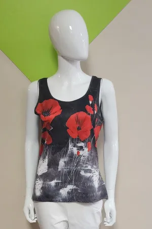 New Label Camisole 88557 Black/Red