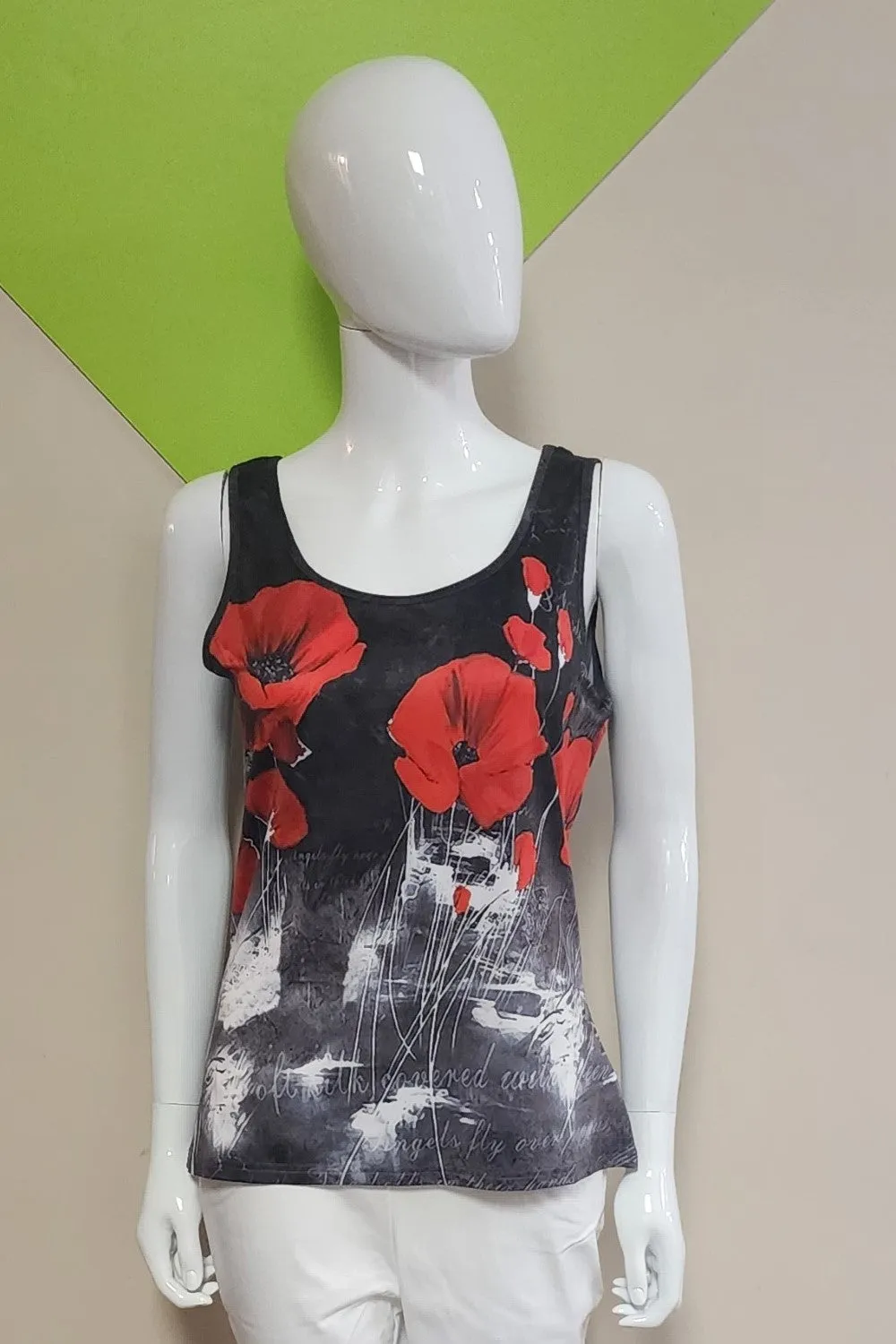 New Label Camisole 88557 Black/Red