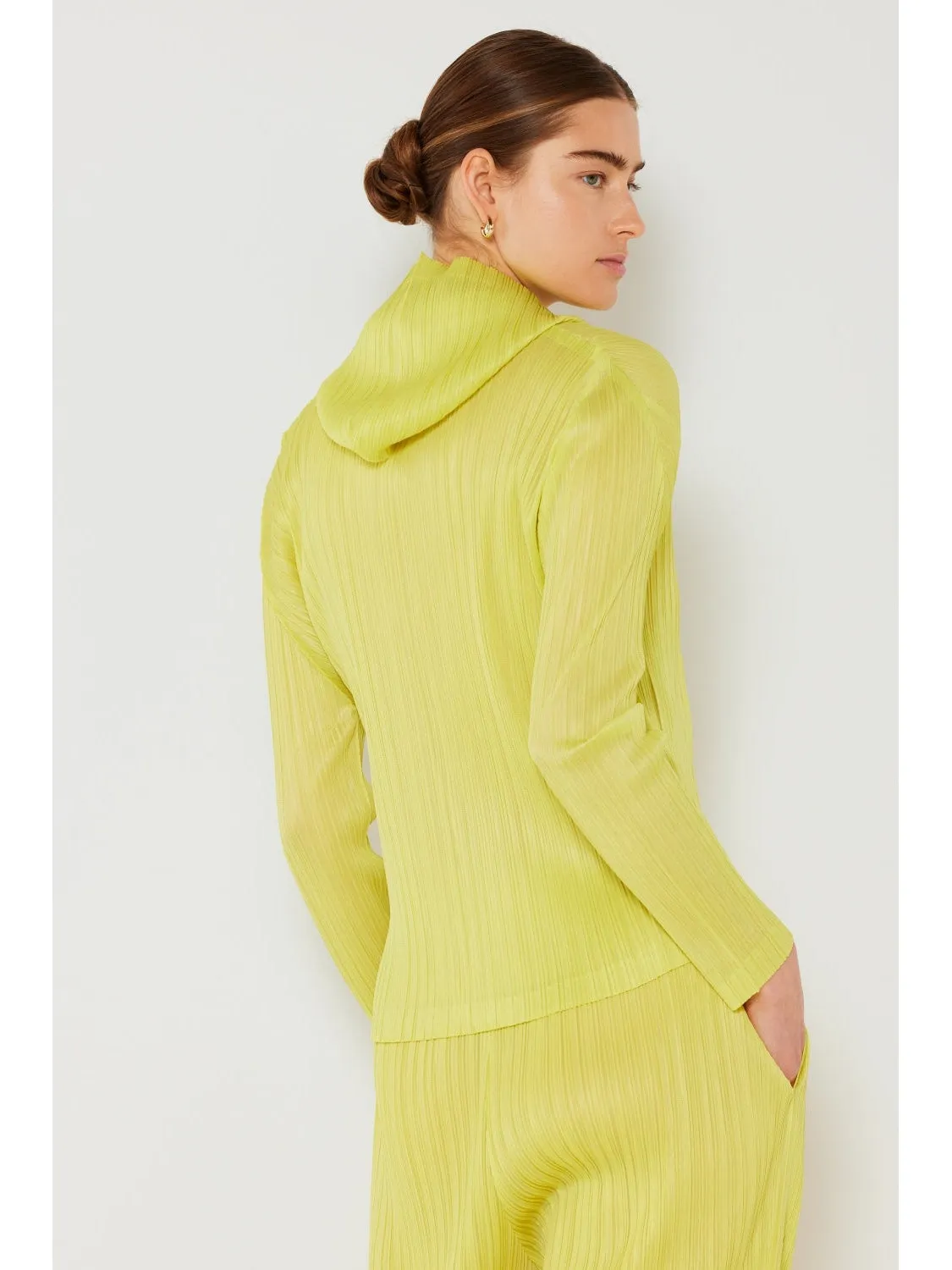 NicholesGifts Women Marina West Swim Pleated Hood Jacket with 2 Way Zipper