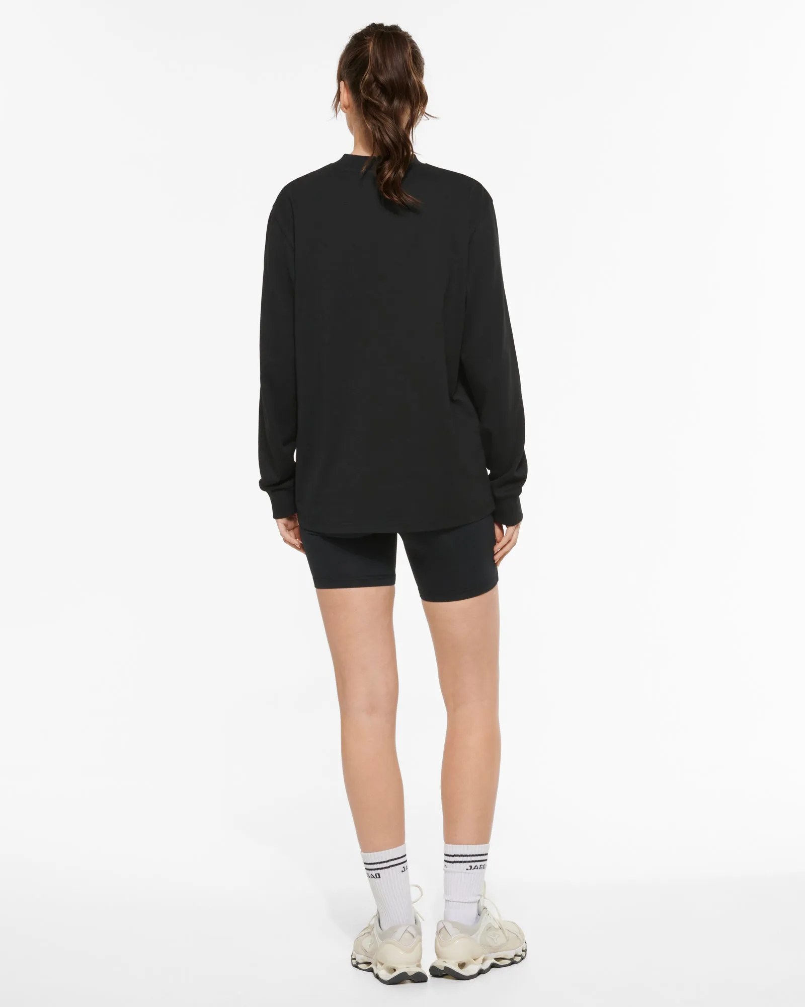 NORMANDY OVERSIZED LONG SLEEVE TEE BLACK