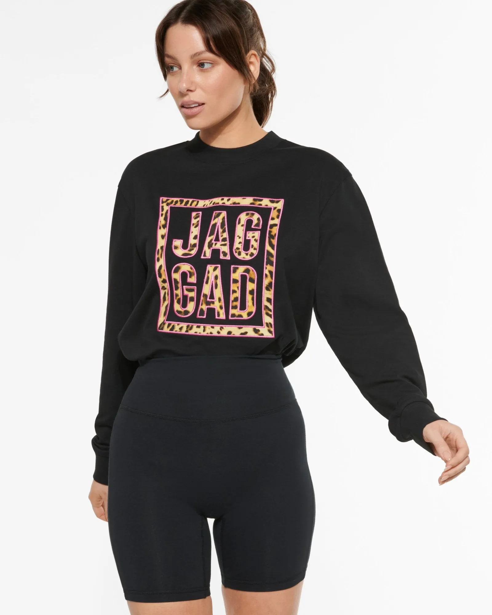 NORMANDY OVERSIZED LONG SLEEVE TEE BLACK