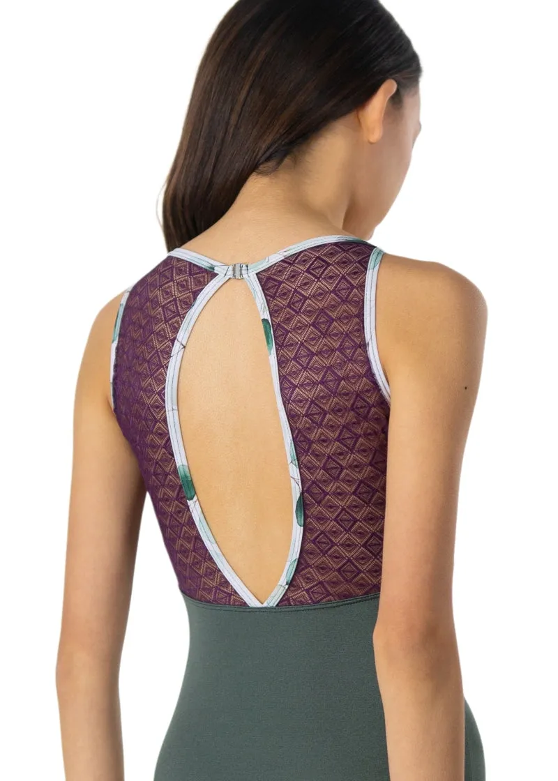 ON SALE Harvest Leaves Tank Leotard