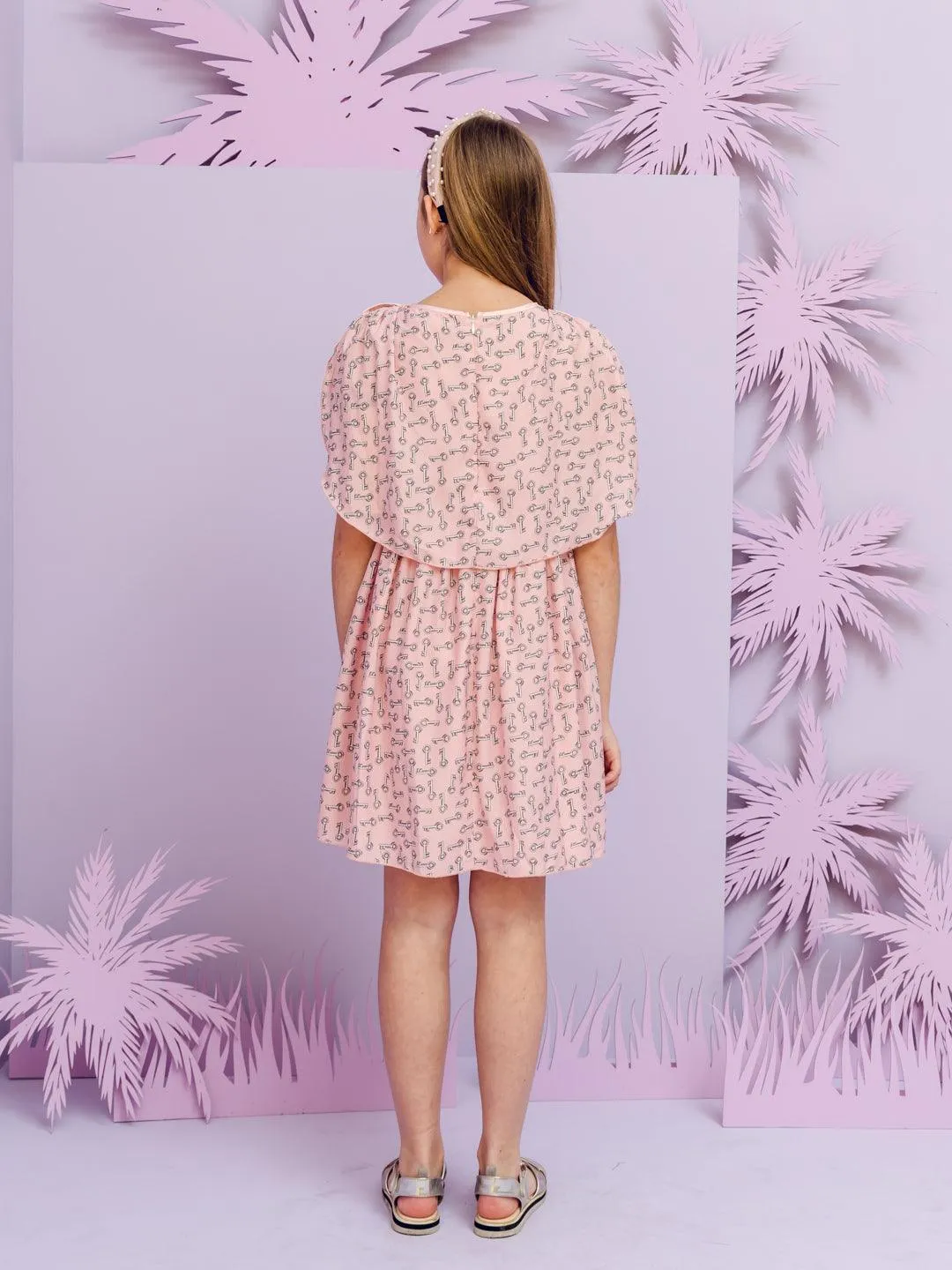 One Friday Kids Girls Nude Dress