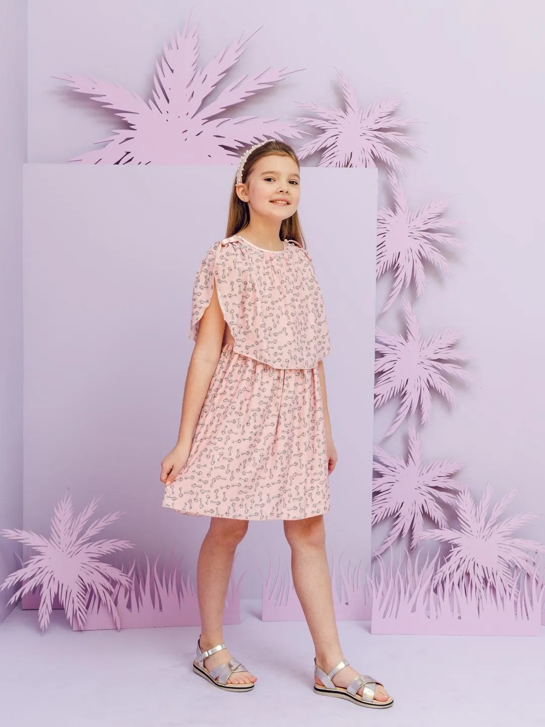 One Friday Kids Girls Nude Dress