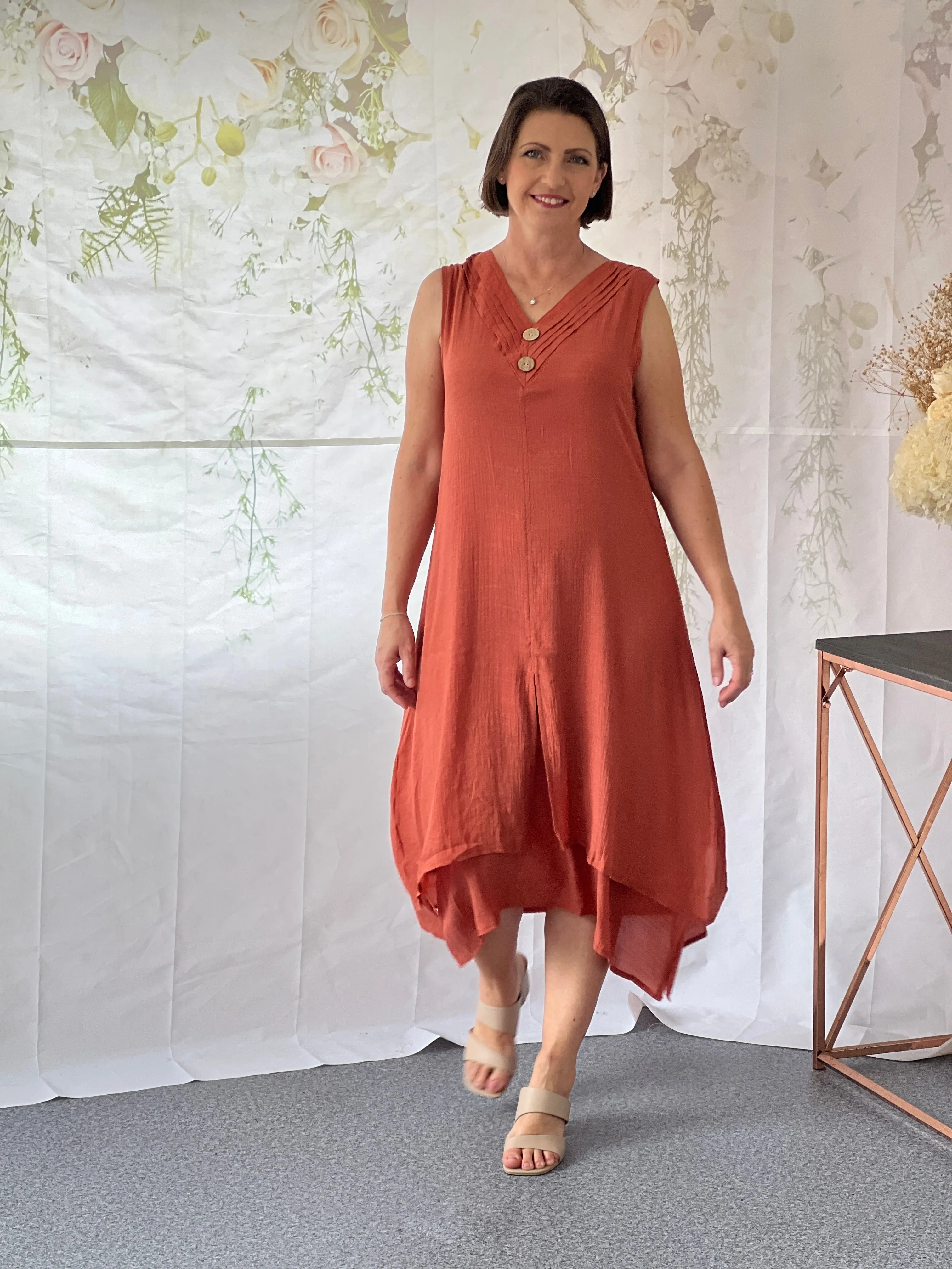 Orlando Rust Layering Dress
