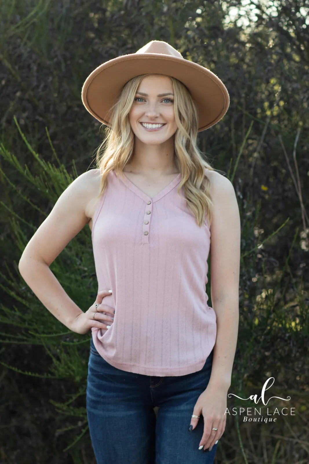 *Outlet* Jenna Tank (Blush)