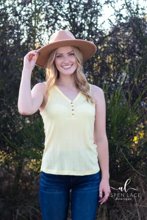 *Outlet* Jenna Tank (Lemon)